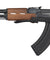 Lancer Tactical AK47 Airsoft AEG Rifle w/ Folding Stock, Battery & Charger (Color: Black / Faux Wood)