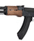 Lancer Tactical AK47 Airsoft AEG Rifle w/ Folding Stock, Battery & Charger (Color: Black / Faux Wood)