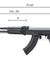 Lancer Tactical x Kalashnikov USA Licensed KR-103 Airsoft AEG Rifle with Folding Stock (Color: Black)