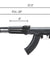 Lancer Tactical x Kalashnikov USA Licensed KR-103 Airsoft AEG Rifle with Triangle Stock (Color: Black)