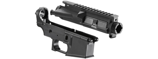 Lancer Tactical Polymer M4 Receiver Set for Airsoft AEGs (Color: Black) Airsoft Gun Accessories