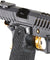 Lancer Tactical Knightshade Hi-Capa Gas Blowback Airsoft Pistol (Color: Black & Gold)