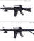 UK Arms M-16A Spring Powered Rifle with 2 Magazines and 2 Stocks (Color: Black)