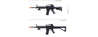 UK Arms M-16A Spring Powered Rifle with 2 Magazines and 2 Stocks (Color: Black)