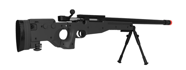 M1196B Bolt Action Airsoft Sniper Rifle W/ Folding Stock (BLACK)