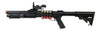 Airsoft Gun Spring Shotgun RIS w/ 4 Bullet Shells  Retractable LE Stock Shell Holder
