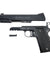 Uk Arms Airsoft De Metal Spring Pistol W/ Accessory Rail - Black Airsoft Gun Accessories