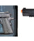 Uk Arms Airsoft De Metal Spring Pistol W/ Accessory Rail - Black Airsoft Gun Accessories