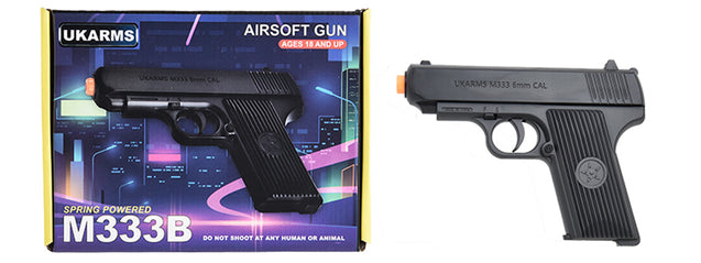 Ukarms M333B Airsoft Spring Pistol (Black)