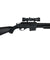 Double Eagle Airsoft Spring Tension Shotgun W/ Accessories - Black