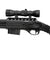 Double Eagle Airsoft Spring Tension Shotgun W/ Accessories - Black