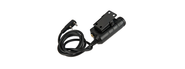 M52-Ken Earmor Tactical Military Adapter Ptt For Kenwood Version (Black)