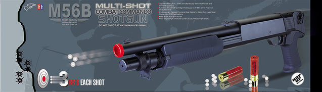 Double Eagle M56B Tri-Shot Spring Shotgun Pistol Grip