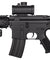 Airsoft Rifle DE CQB RIS Airsoft AEG Rifle Flashlight Red Dot Scope Black 300 FPS