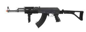 Double Eagle M900E Tactical AK-47 RIS Auto Electric Gun Metal Body Plastic Gear Side Folding Stock and Folding Foregrip