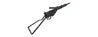 GHK 1:3 Scale Sten MKII Miniature Model Airsoft Gun (Color: Black)