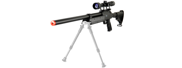 Well APS SR-2 Modular Bolt Action Airsoft Sniper Rifle W/ Scope - Black
