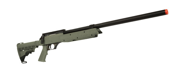 UK Arms Airsoft SR-2 Modular Bolt Action Sniper Rifle - OD Green