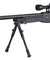 Well Mb08Bab L96 Awp Bolt Action Rifle W/Folding Stock Bipod & Scope (Color: Black) Airsoft Gun Rifles