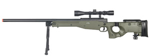 Uk Arms Airsoft L96 Bolt Action Scope Rifle W/ Fold Stock - Od Green Airsoft Gun Rifles