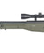 Well MB08GA L96 AWP Bolt Action Rifle w/Folding Stock & Scope (COLOR: OD GREEN)