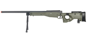 UK Arms Airsoft L96 AWP Bolt Action Rifle Fold Stock Bipod - OD Green