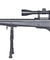 Well MB11BAB Bolt Action Rifle W/Fluted Barrel, Scope & Bipod (COLOR: BLACK)