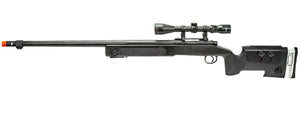 WellFire MB17BA Bolt Action Airsoft Sniper Rifle w/ Scope (Color: Black)