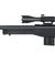 WellFire MK96 Bolt Action Rifle w/ Fluted Barrel & Scope (BLACK) Airsoft Gun Rifles