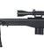 Wellfire Airsoft L96 Fluted Bolt Action Illuminated Scope Rifle - Black Airsoft Gun Rifles