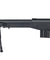 Well Airsoft Bolt Action Rifle W/ Fluted Barrel And Bipod - Black Airsoft Gun Rifles