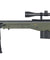Well MB4402GAB Bolt Action Rifle w/Fluted Barrel, Scope & Bipod (COLOR: OD GREEN)