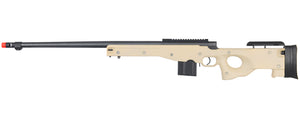 Well Airsoft L96 Bolt Action Rifle W/ Fluted Barrel Optics Rail - Tan