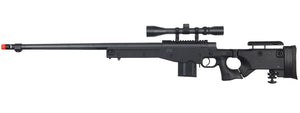 Well Airsoft MK96 Bolt Action Rifle W/ Barrel & Duplex Scope - Black
