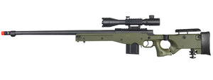 Well MB4403GA2 Bolt Action Rifle w/Fluted Barrel & Illuminated Scope (COLOR: OD GREEN)