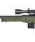 Well MB4403GA2 Bolt Action Rifle w/Fluted Barrel & Illuminated Scope (COLOR: OD GREEN)