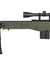 Well MB4403GAB Bolt Action Rifle w/Fluted Barrel, Scope & Bipod (COLOR: OD GREEN)