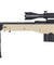 Well MB4403TAB2 Bolt Action Rifle w/Fluted Barrel, Illuminated Scope & Bipod (COLOR: TAN)