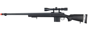 Well MB4405BA Bolt Action Rifle w/Fluted Barrel & Scope (COLOR: BLACK)