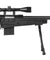 WellFire MK96 Covert Airsoft Sniper Rifle w/ Scope & Bipod (BLACK)