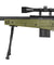 Mb4408D Mk96 Covert Airsoft Sniper Rifle W/ Scope & Bipod (Od Green)