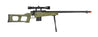 UK Arms Airsoft MK96 Covert Bolt Action Scope Rifle W/ Bipod - OD