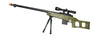 UK Arms Airsoft MK96 Covert Bolt Action Scope Rifle W/ Bipod - OD