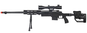 Well MB4411BAB2 Bolt Action Rifle W/Illuminated Scope & Bipod (COLOR: BLACK)