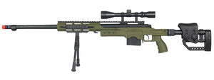 Wellfire MB4411D Bolt Action Sniper Rifle W/ Scope And Bipod - OD Green