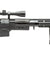WellFire MB4412BA Bolt Action Airsoft Sniper Rifle w/ Scope and Bipod (Color: Black)