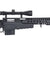 WellFire MB4418-1 Bolt Action Airsoft Sniper Rifle w/ Scope & Bipod (BLACK) Airsoft Gun Rifles