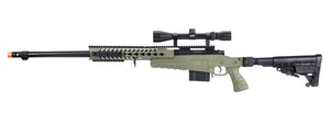WellFire MB4418-1 Bolt Action Airsoft Sniper Rifle w/ Scope (OD GREEN) Airsoft Gun Rifles