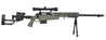 WellFire MB4418-2 Bolt Action Airsoft Sniper Rifle w/ Scope & Bipod (OD GREEN) Airsoft Gun Rifles