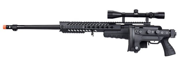 WellFire MB4418-3 Bolt Action Airsoft Sniper Rifle w/ Scope (BLACK) Airsoft Gun Rifles